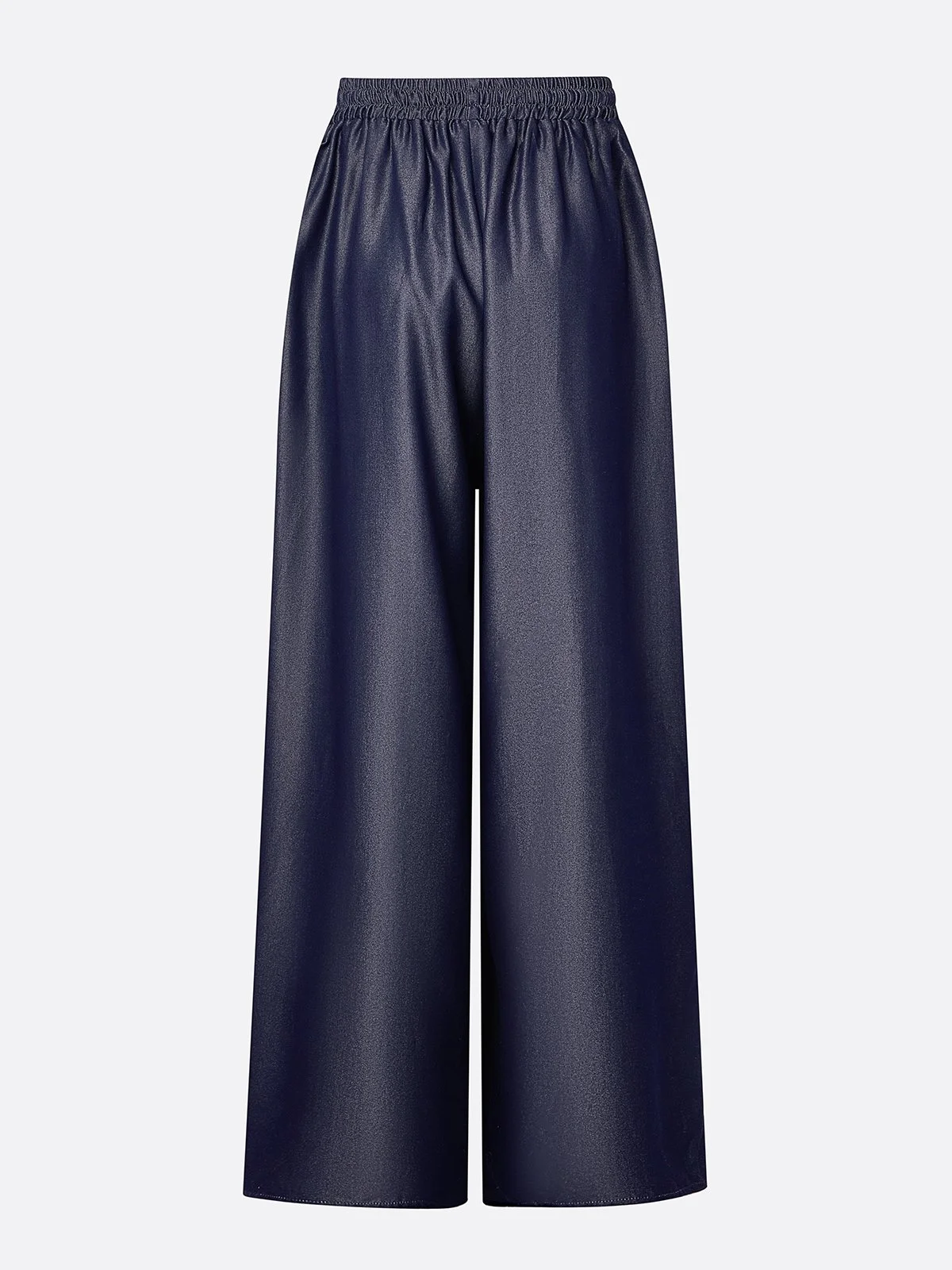 Casual Loose Plain Faux Denim Jeans