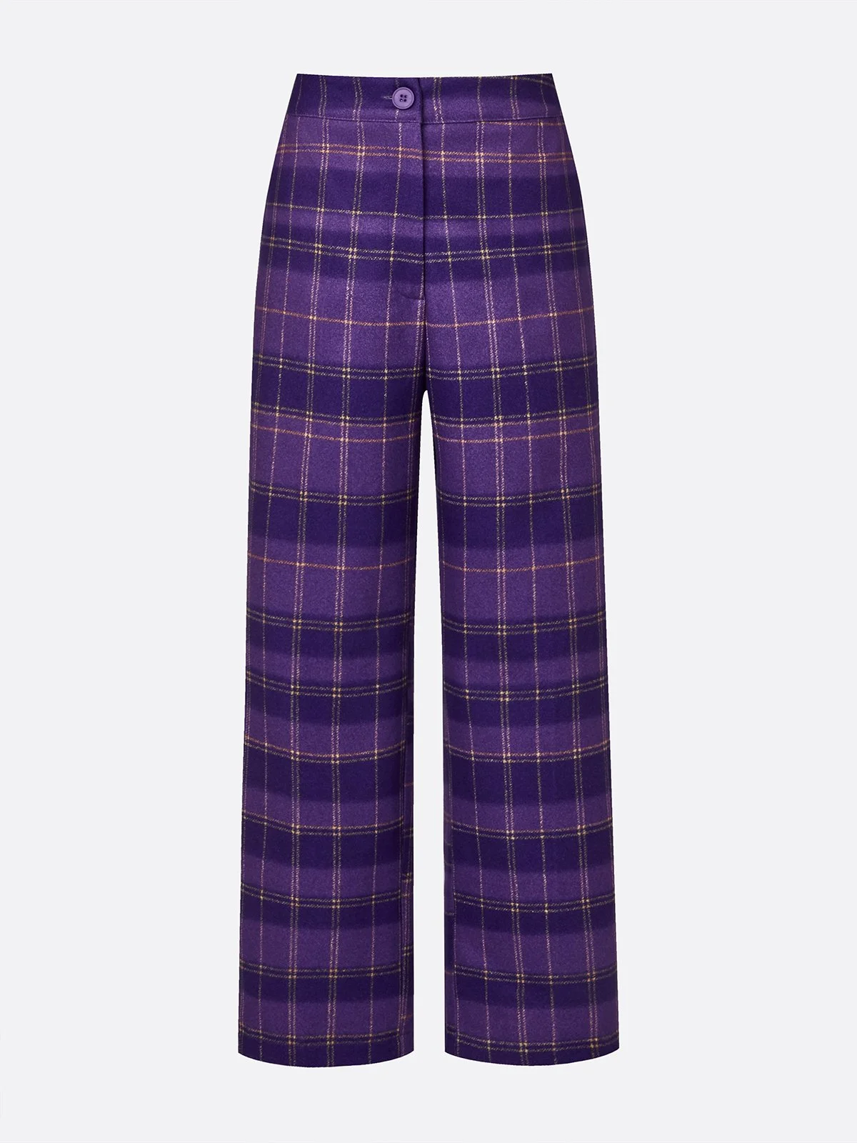 Urban Plaid Straight-Leg Pants