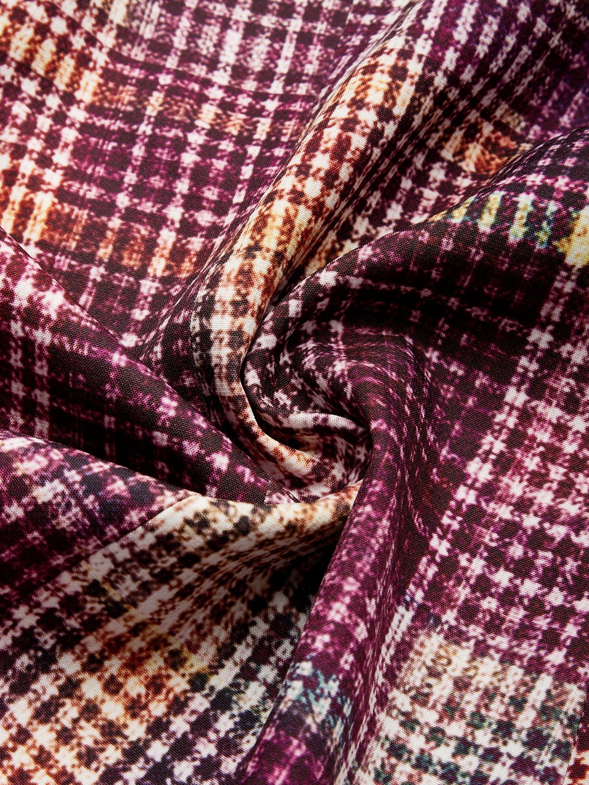 Urban Multi-Plaid Lapel Blazer