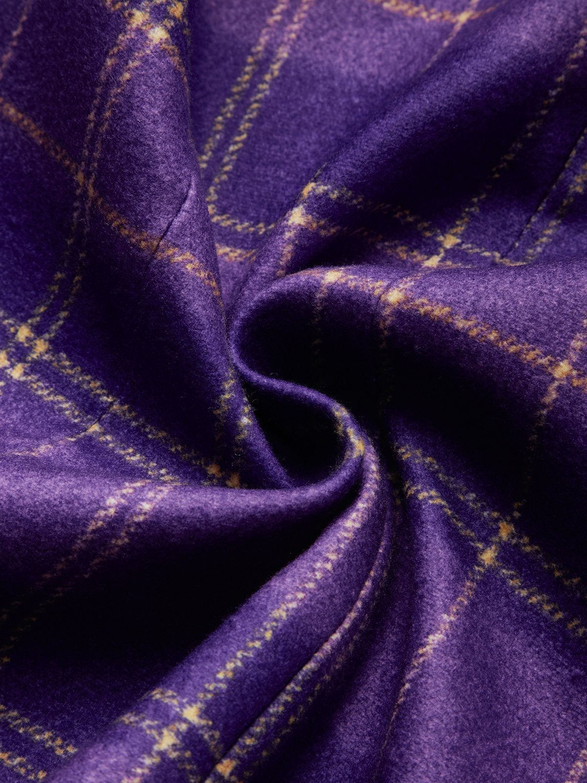 Urban Plaid Cross-Neck Buttoned Vest