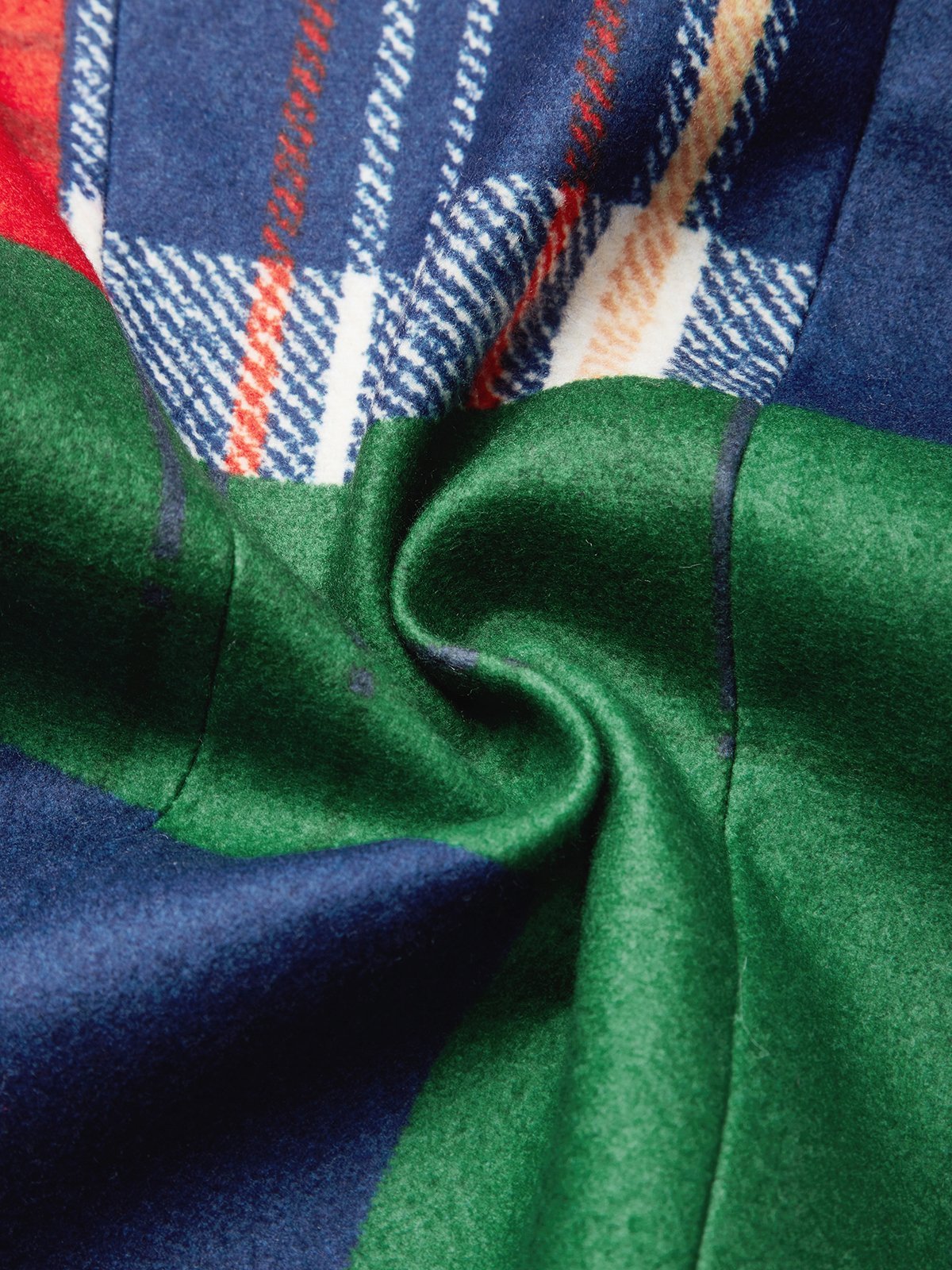 Urban Printing Plaid Lapel Collar Blazer