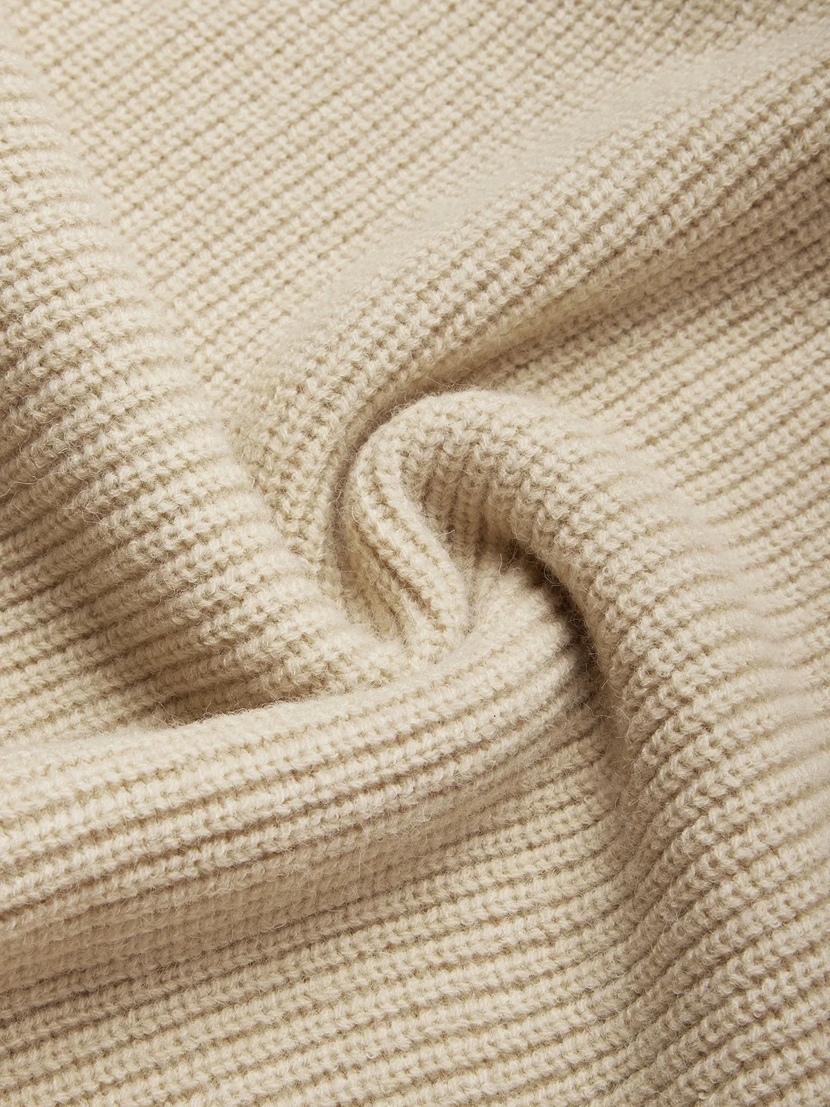 Urban Cozy Buttoned Shawl Collar Sweater Midi Dress