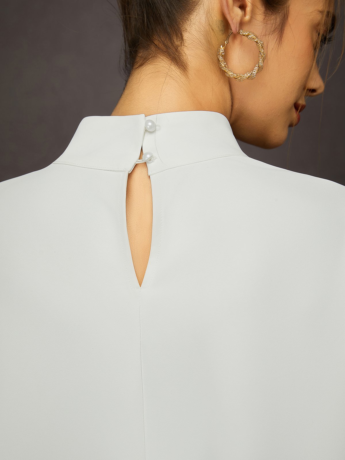 Sheer Lace Patch Top - Versatile Urban Style for Social Occasions