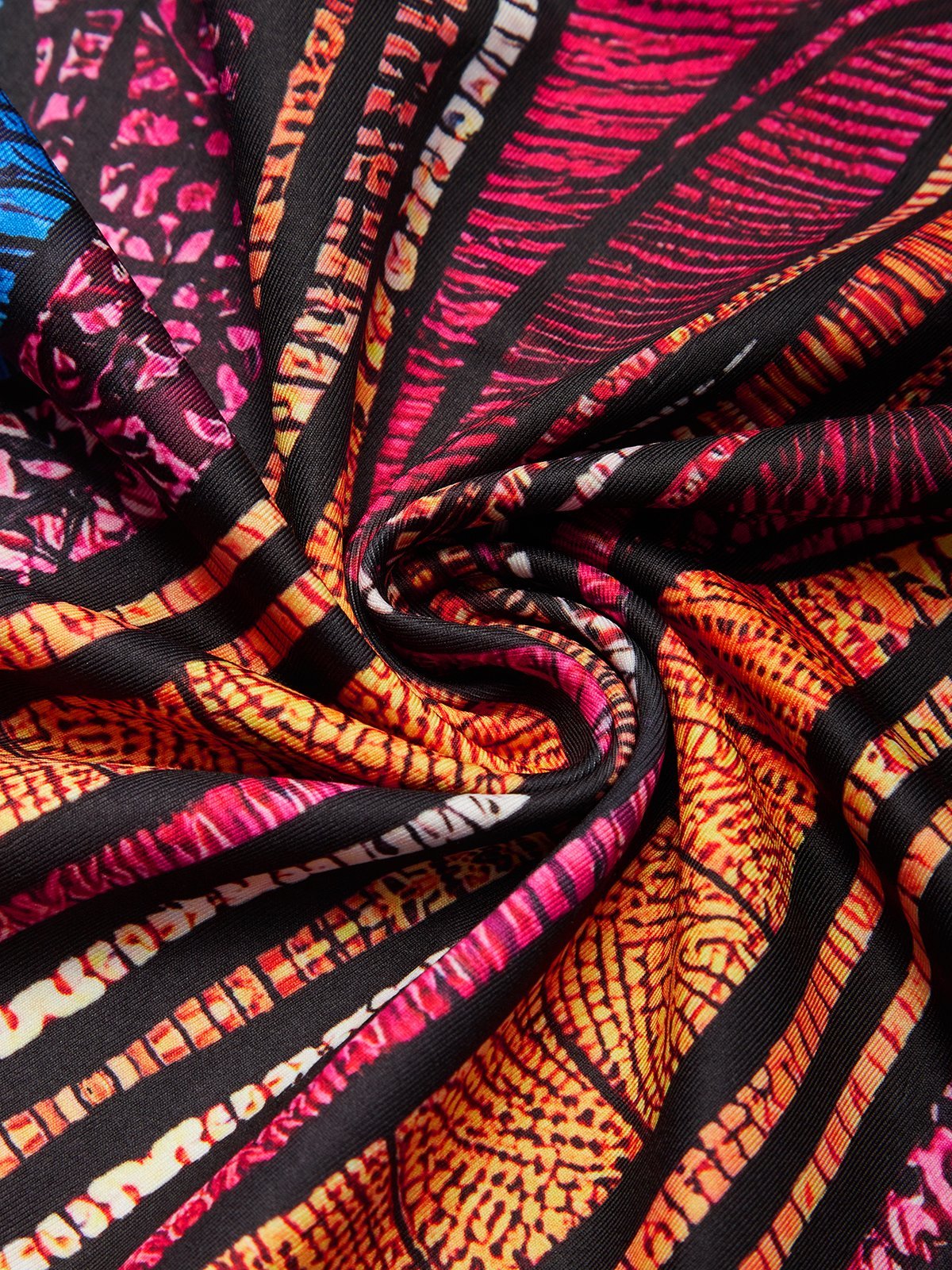 Elegant Patchwork Sheer Mesh Balloon Sleeve Blouse