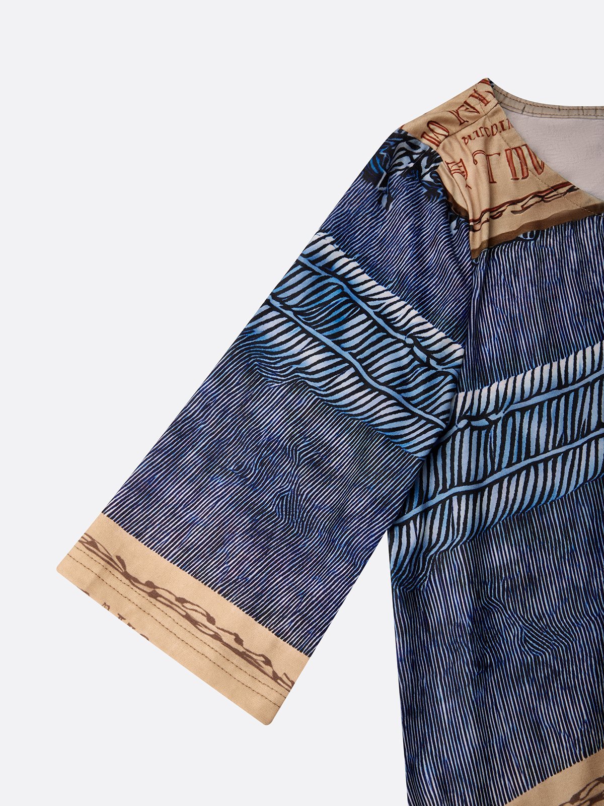 Casual Random Print Off  Asymmetrical  printing Maxi Dress