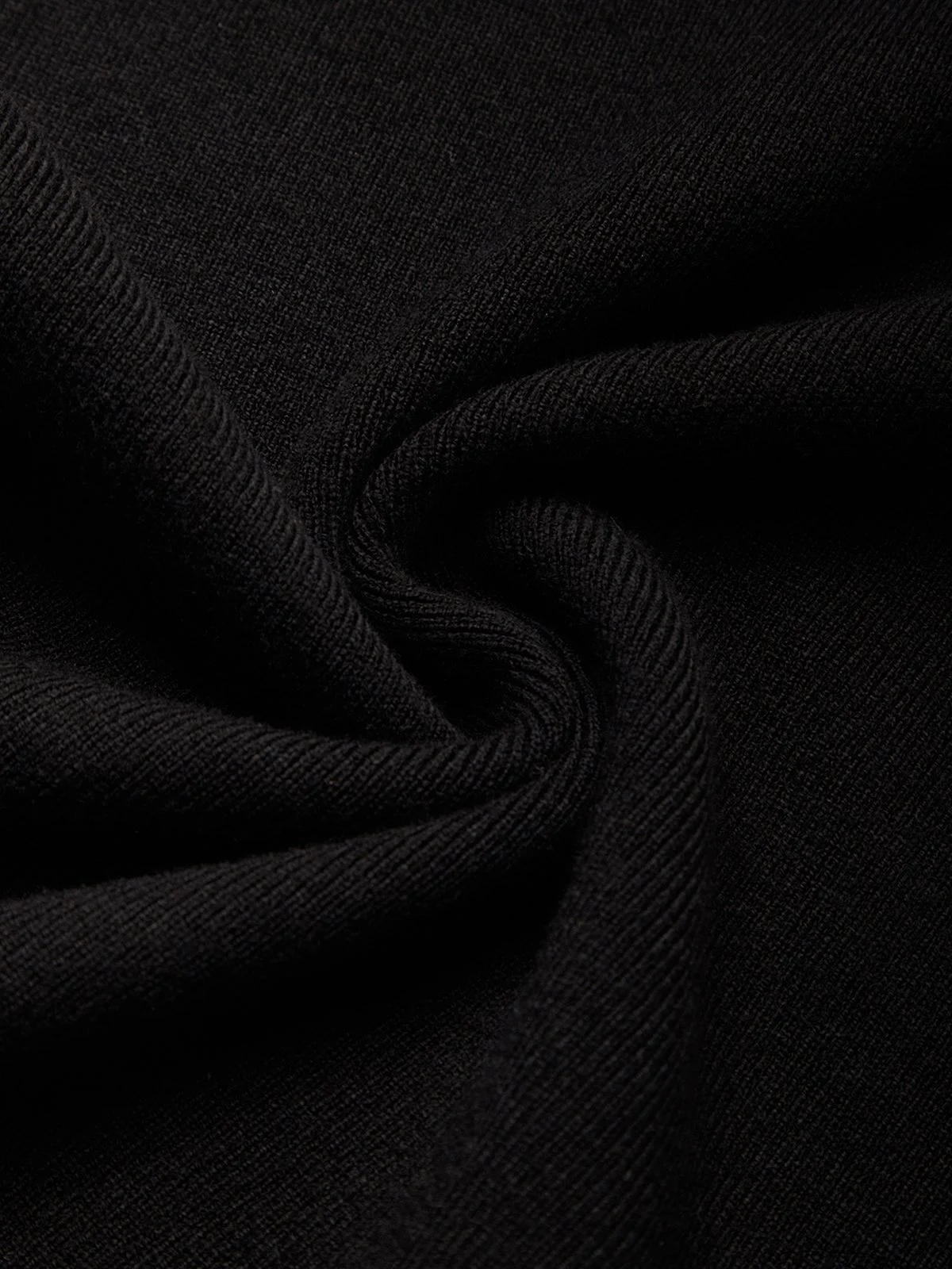 Urban Plain Zipper Crew Neck Sweater Midi Dress