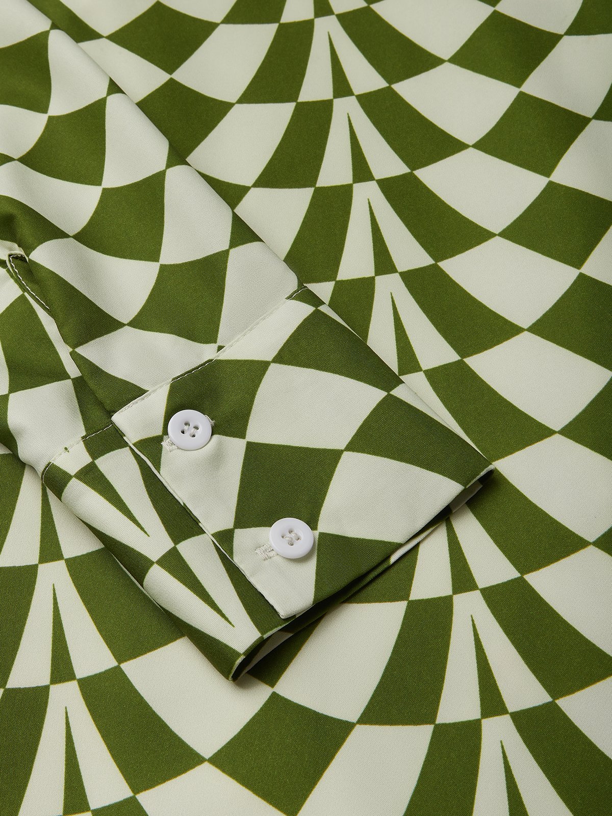 Elegant Geometric Mock Neck Midi Dress