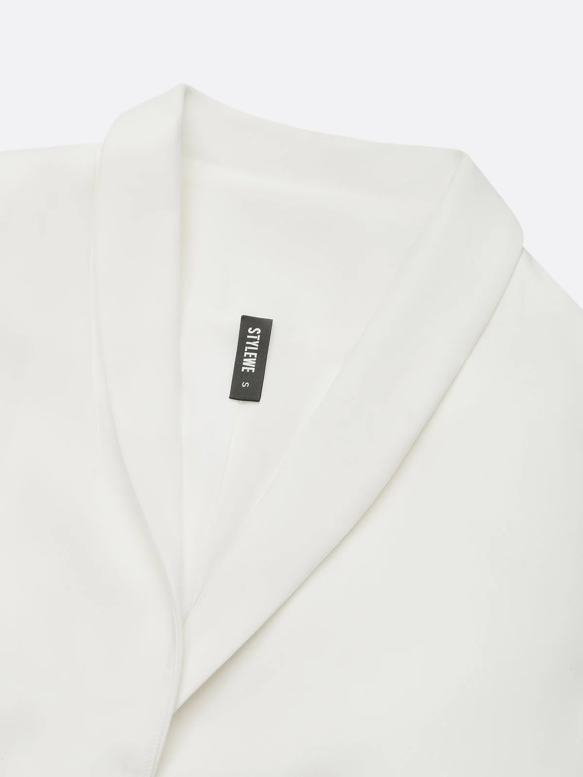 Urban Plain Shawl Collar Blazer
