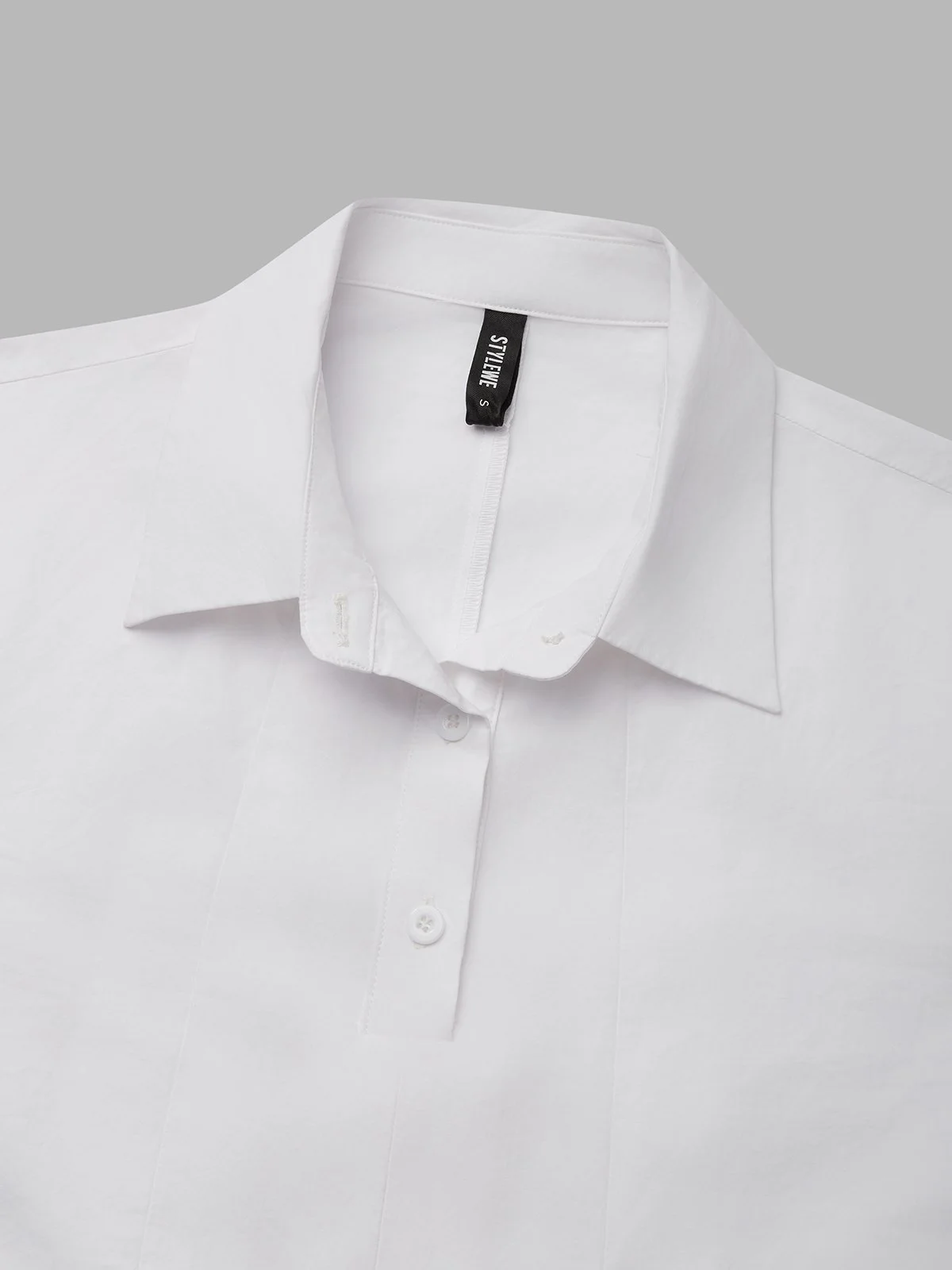 Urban Plain Ruffle Sleeve Shirt Collar Maxi Dress