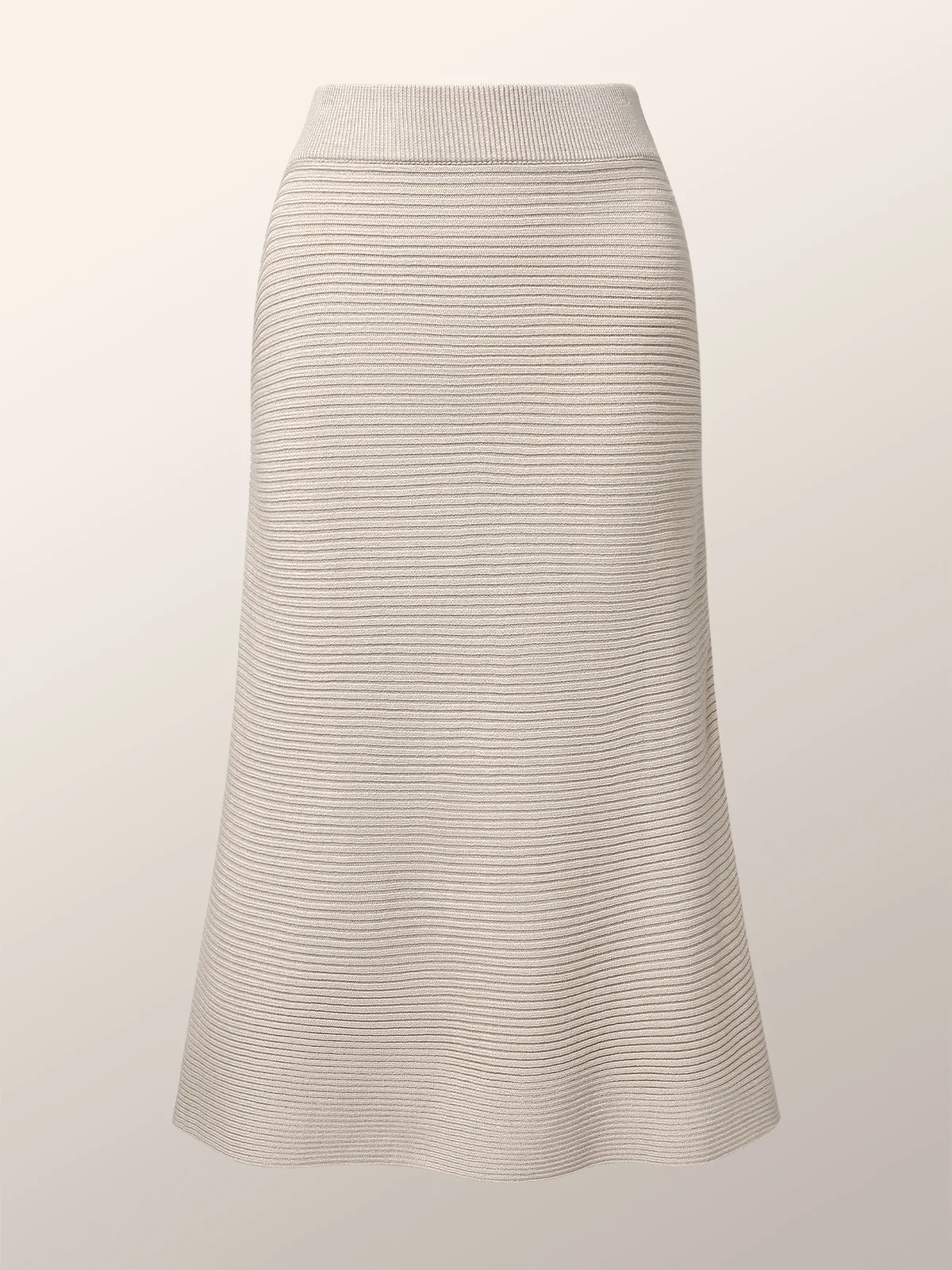 Elegant Plain Regular Fit Mid Waist Skirt