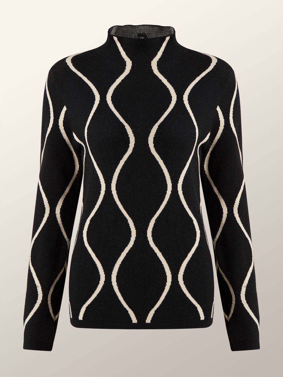 Long sleeve Half Turtleneck Acrylic Tight Sweater