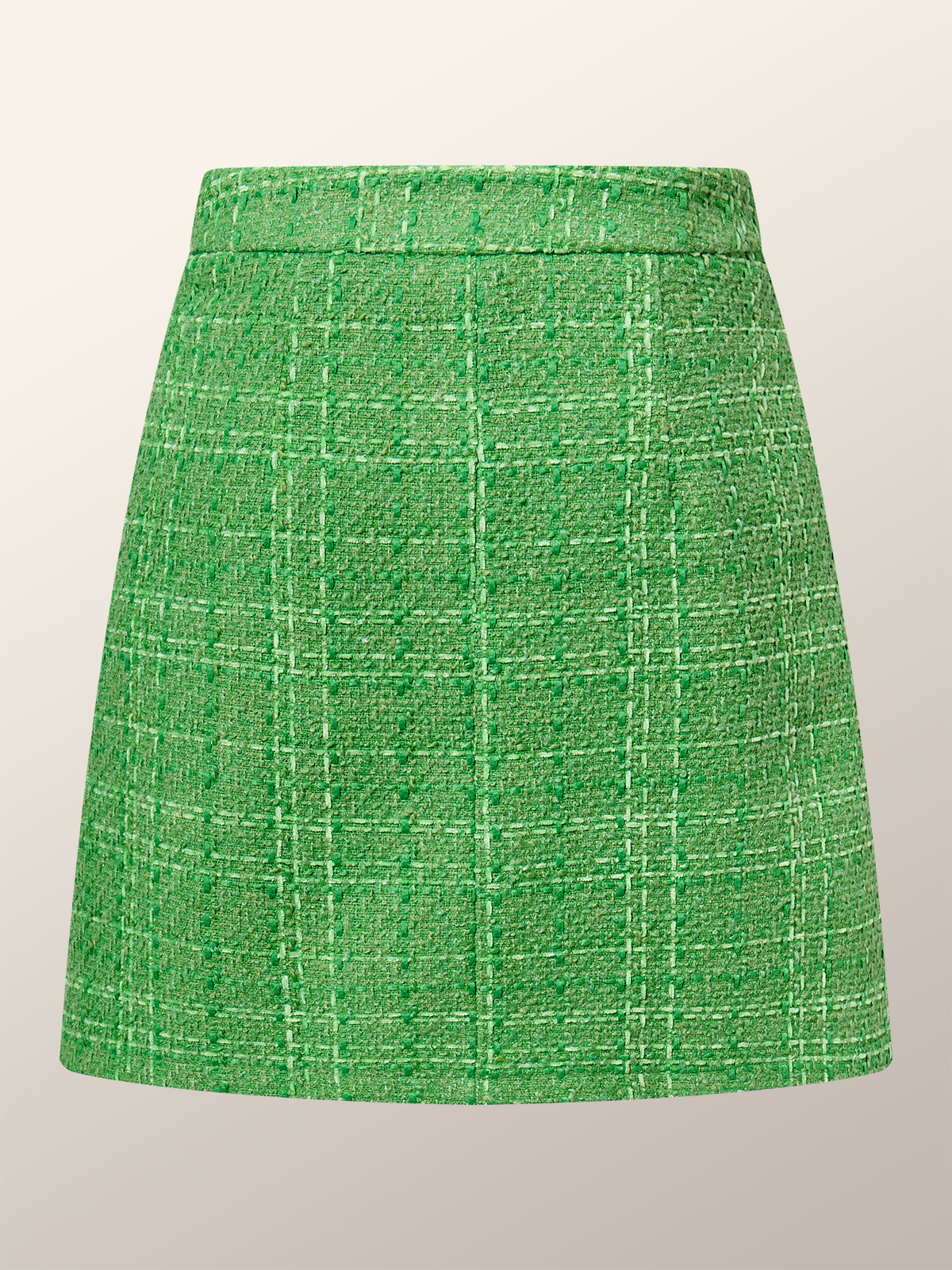 High Waist Daily Elegant Plain Regular Fit Skirt