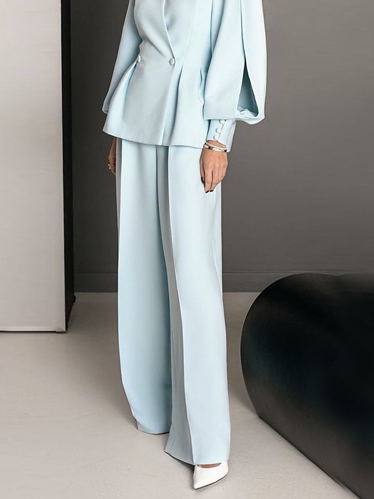 Regular Fit Urban Plain Fashion Pants