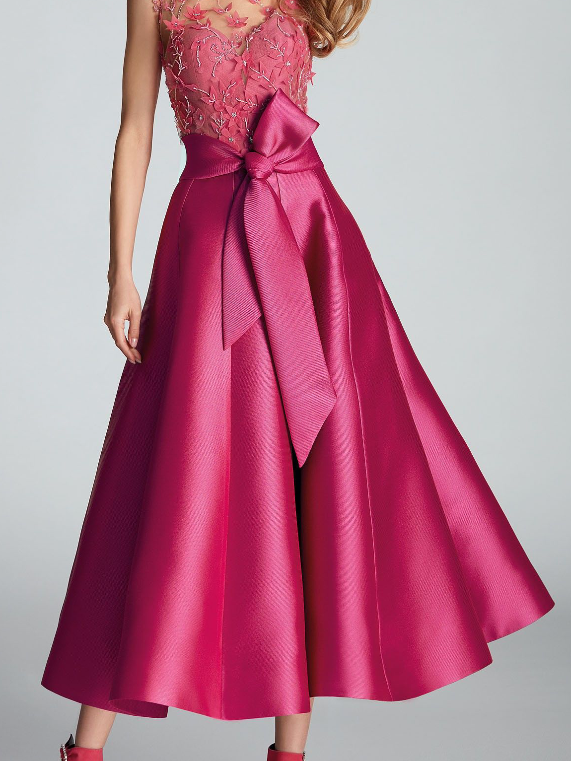 Floral Regular Fit Elegant Lace Wedding Guest Dress