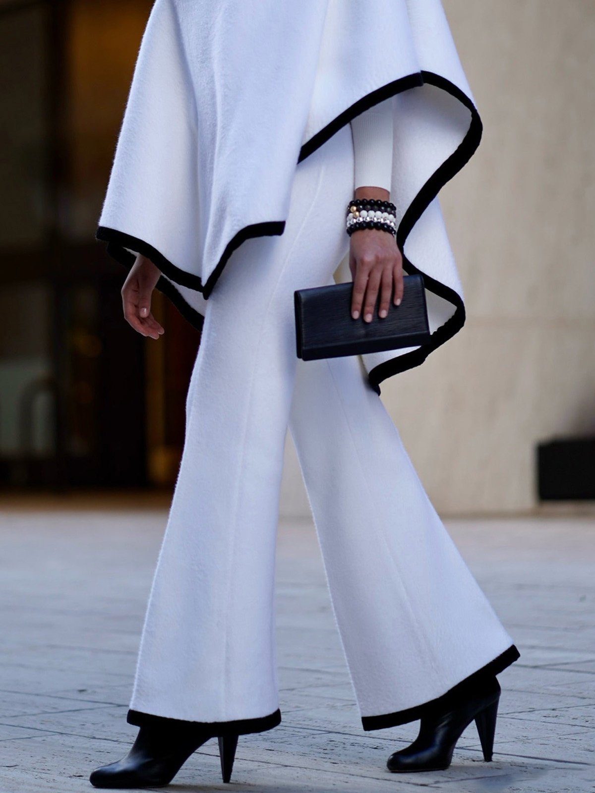 Regular Fit Elegant Color Block Pants