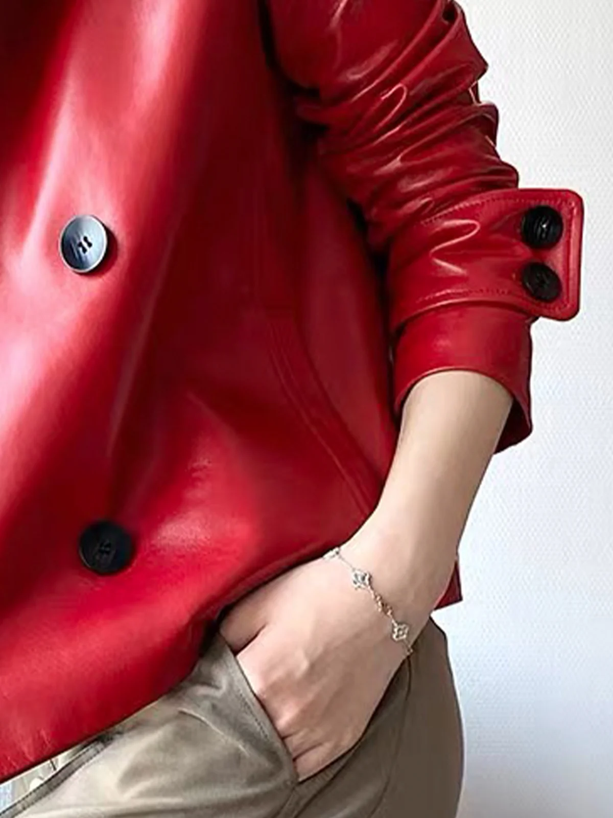 Urban Lapel Collar Faux Leather Coat