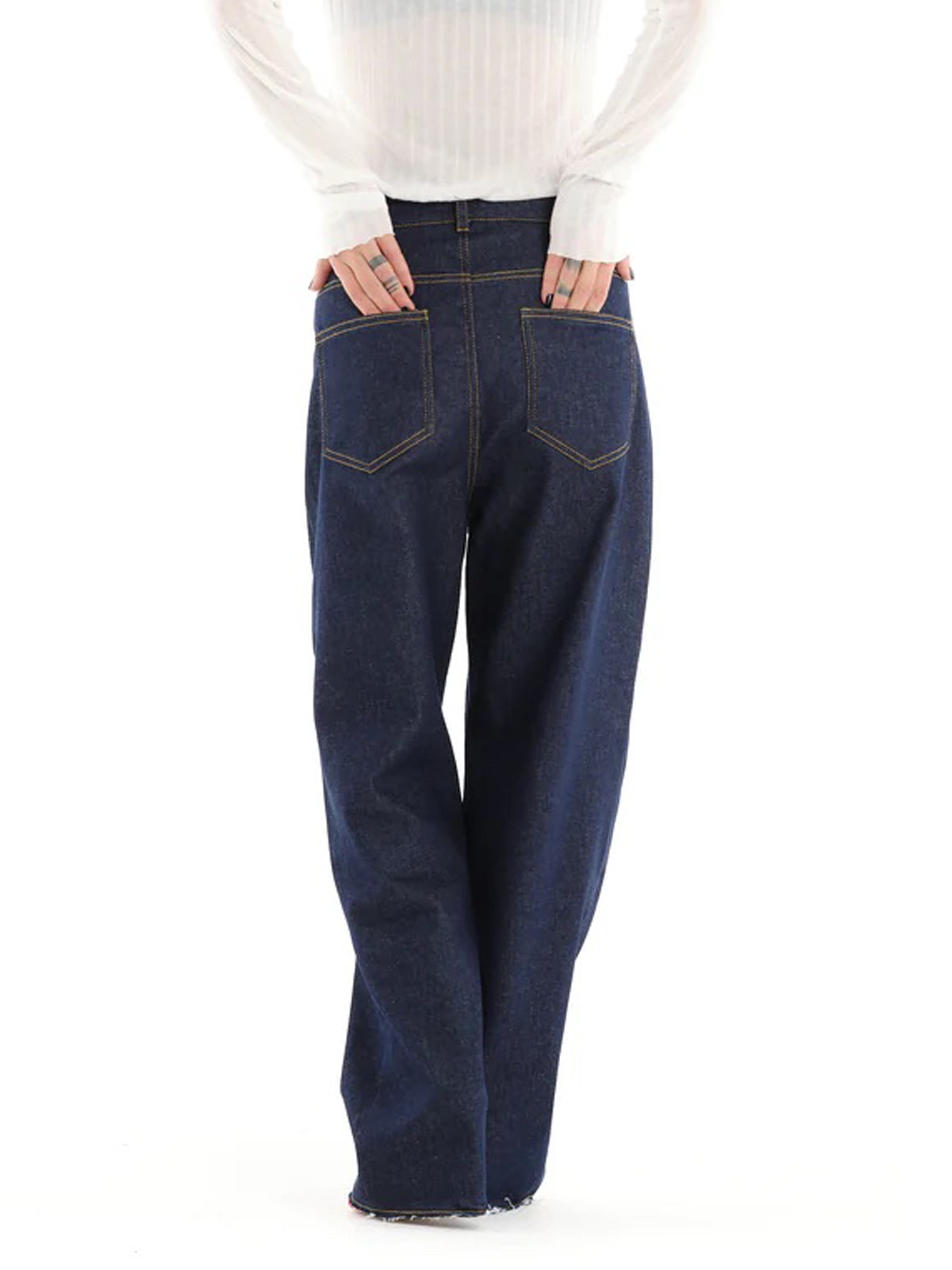 Urban Loose Heavyweight Denim Long Jeans Straight pants stylewe