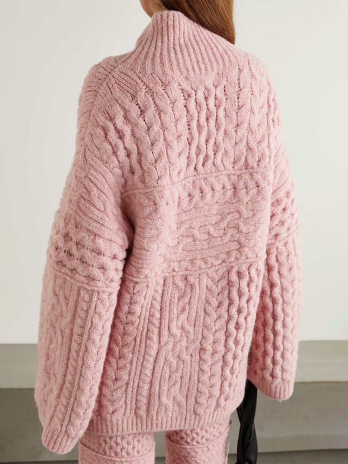 Long Sleeve Urban Loose Turtleneck Plain Sweater