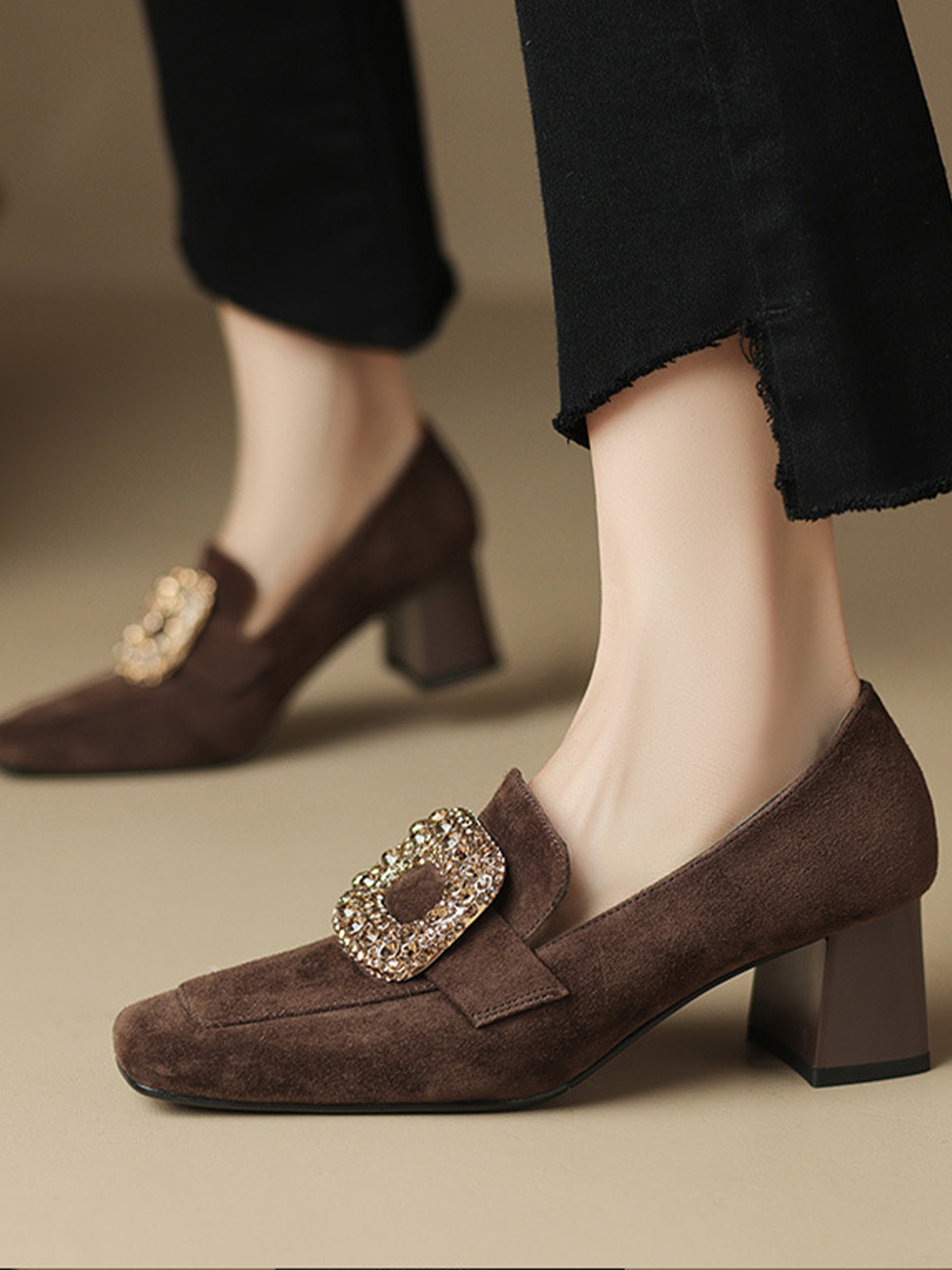 Faux Suede Casual All Season Loafers