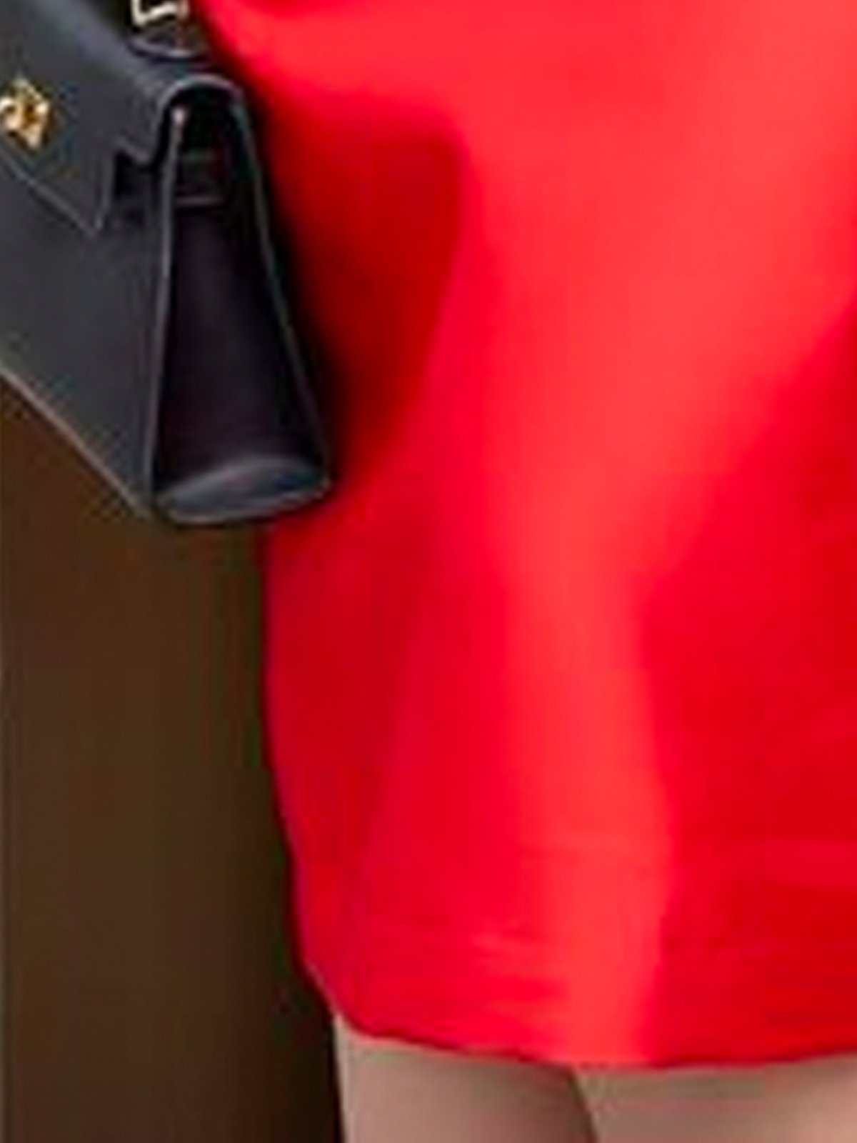 Regular Fit Elegant Plain Midi Skirt