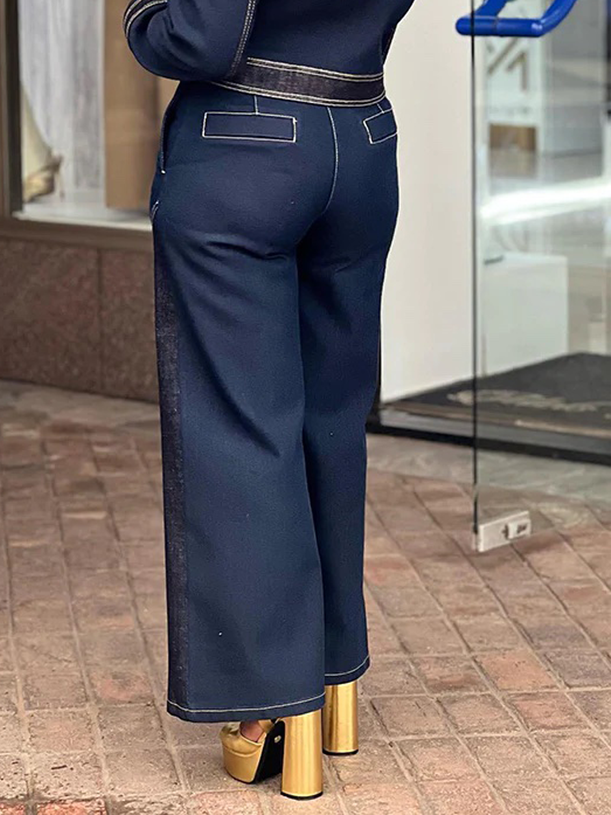 Urban Loose Denim Jeans Straight Pants