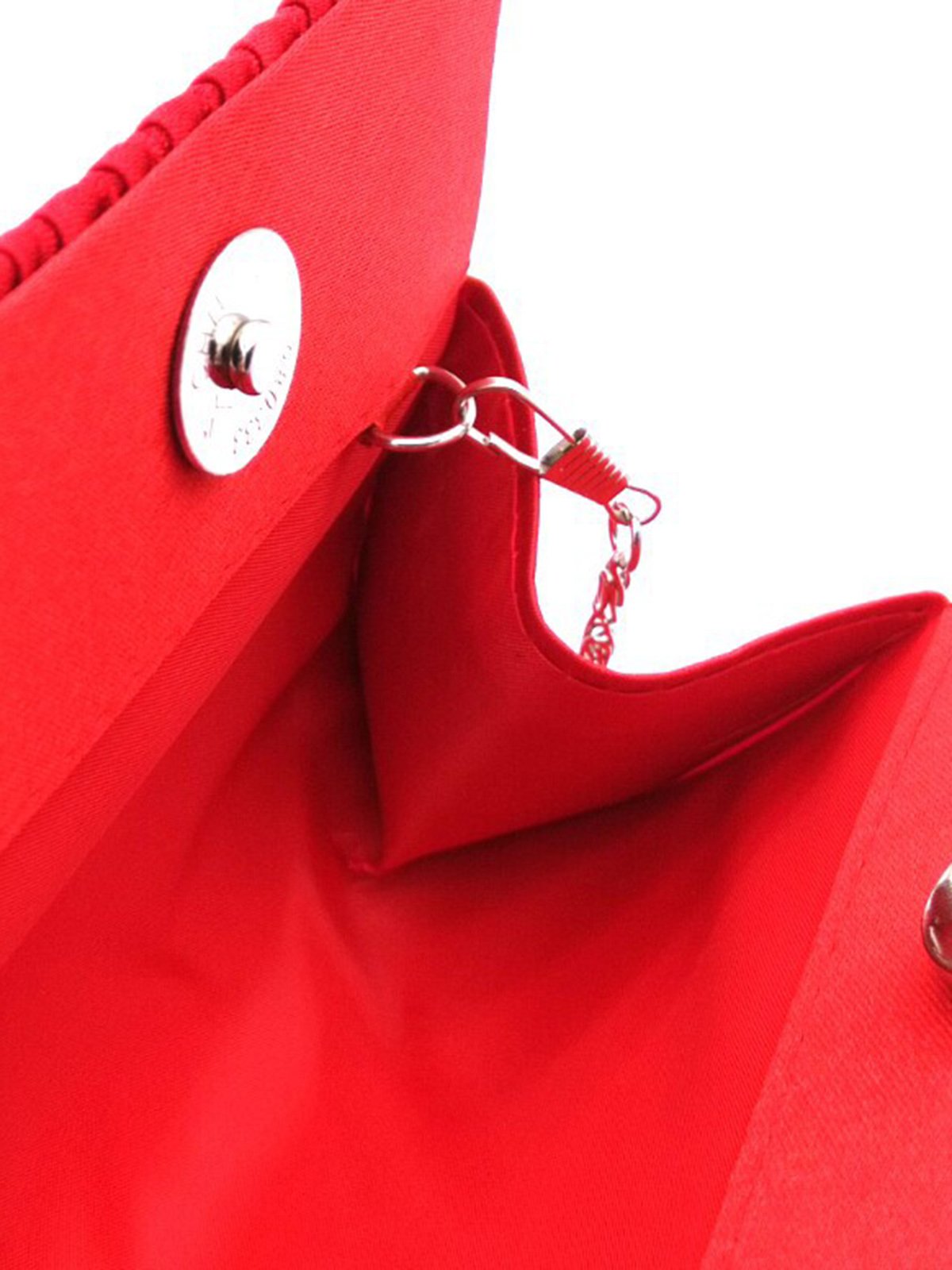 Sparkling Rhinestone Bracelet Handbag Ruched Satin Party Clutch Bag