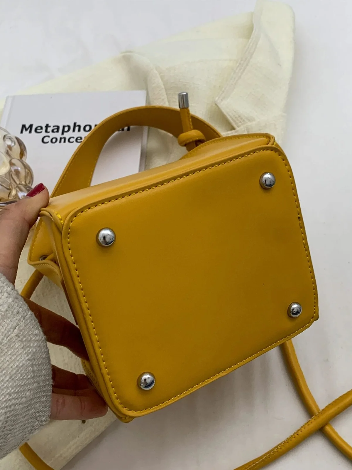 Box Shape Handbag Mini Crossbody Bag