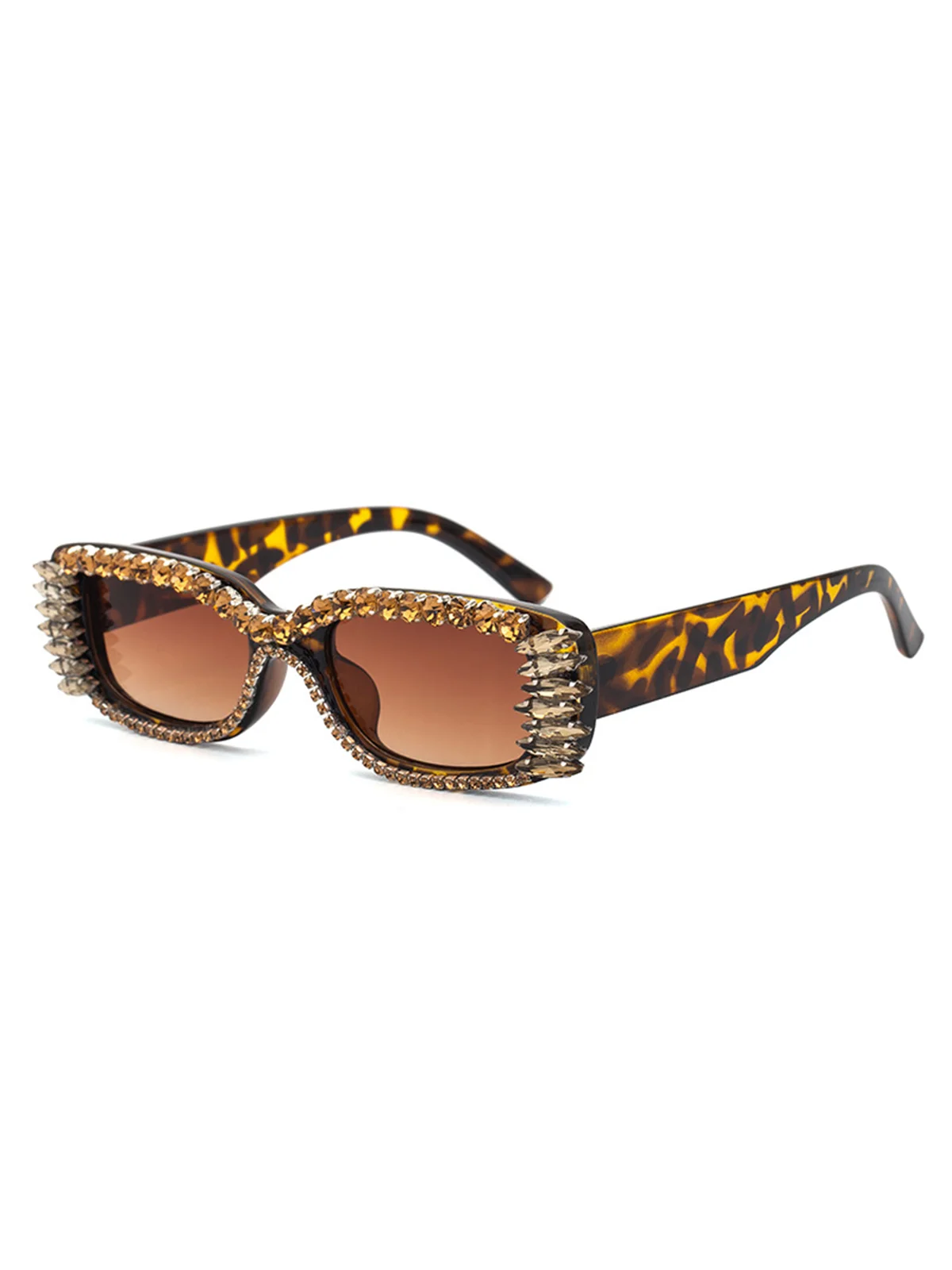 Fashionable Rhinestone Decor Sunglasses