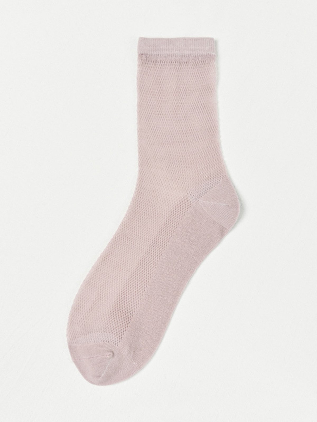 1pair Breathable Hollow Out Minimalist Mid-calf Socks