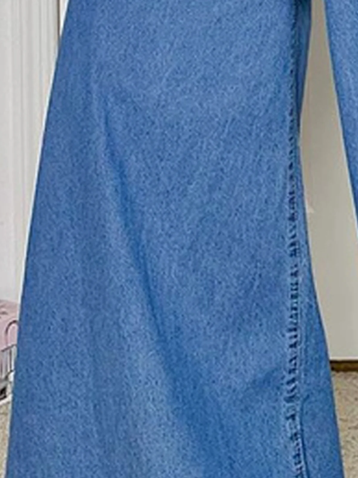 Plain Casual Regular Fit Denim Jeans