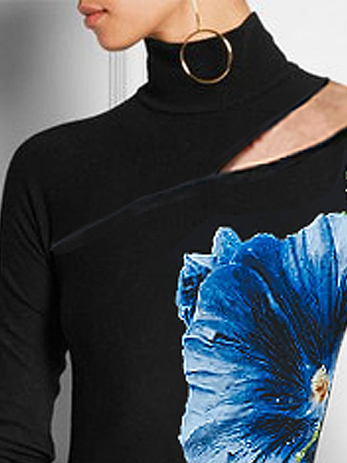 Tight High Elasticity Urban Turtleneck Long Sleeve T-Shirt