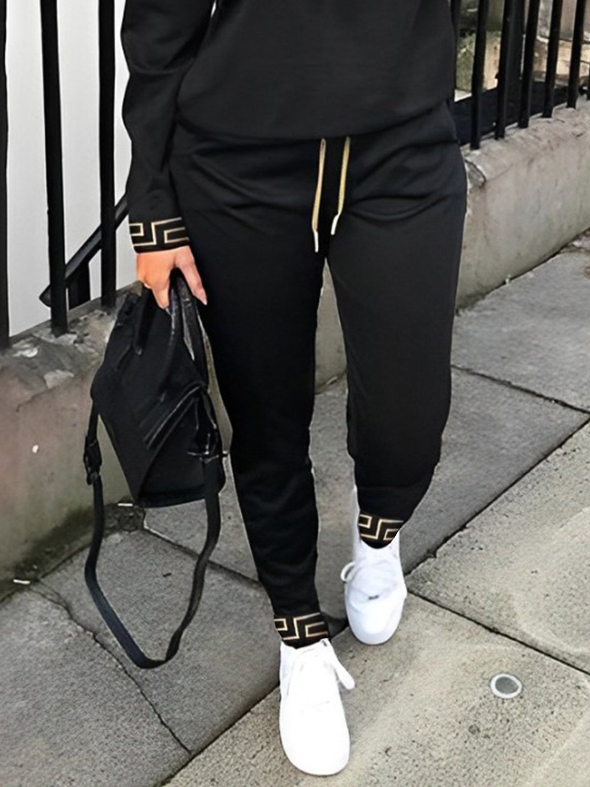 Letter Pattern Casual Sweatpants & Joggers