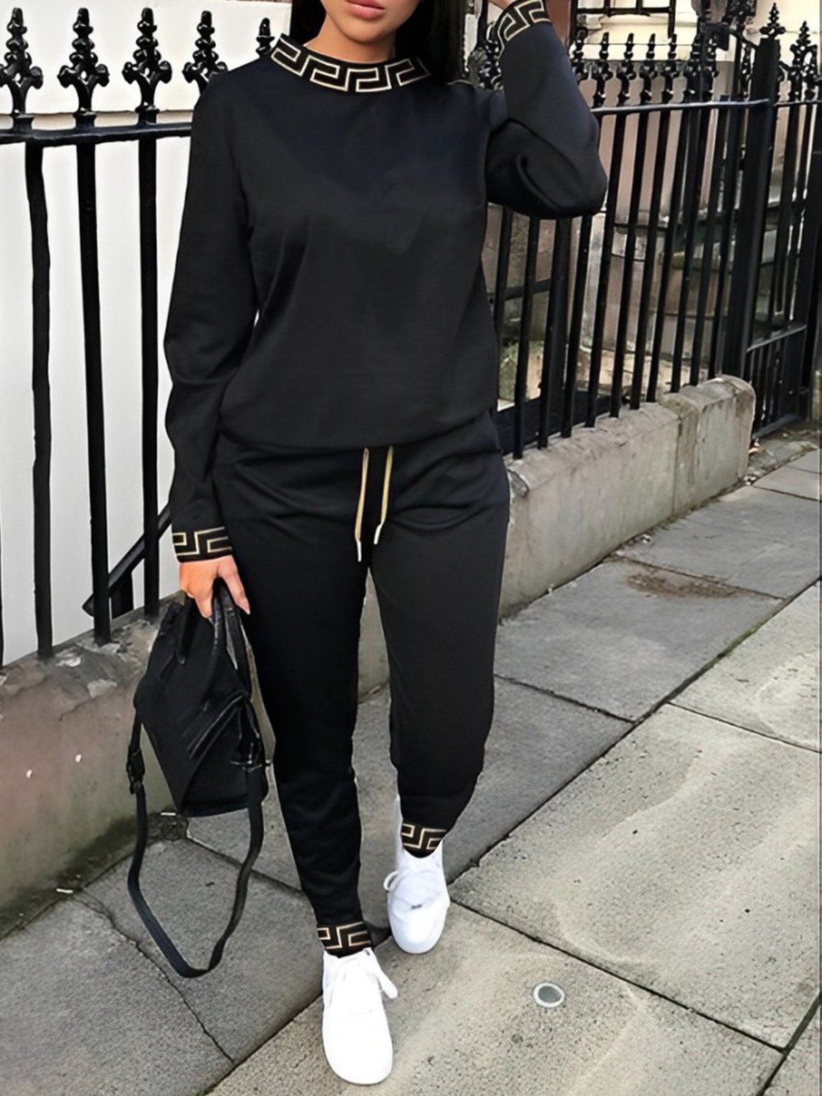 Letter Pattern Casual Sweatpants & Joggers