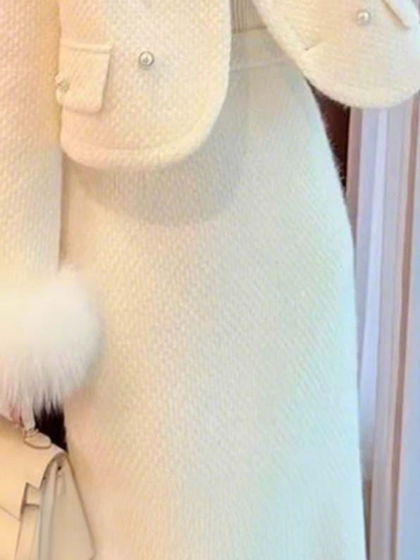 Tight Elegant Plain Slit Skirt