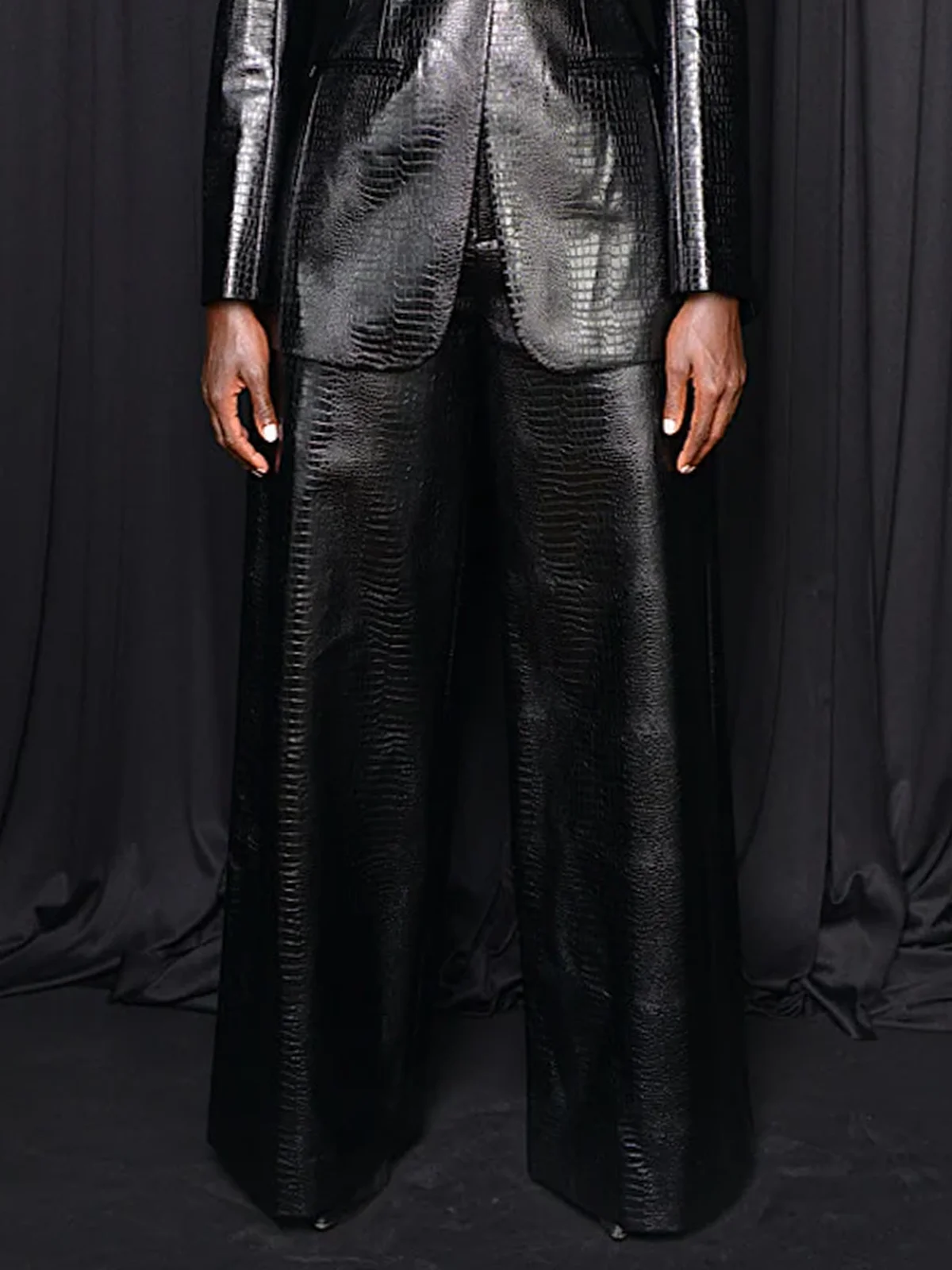 UrbanFaux Leather H-Line Long Pants