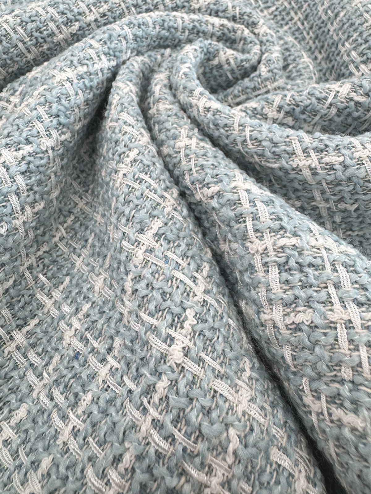  Elegant Tweed Plaid Tight Slit Skirt