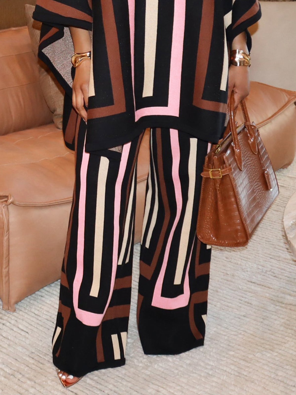 Wide leg Casual Loose Sweater Pants