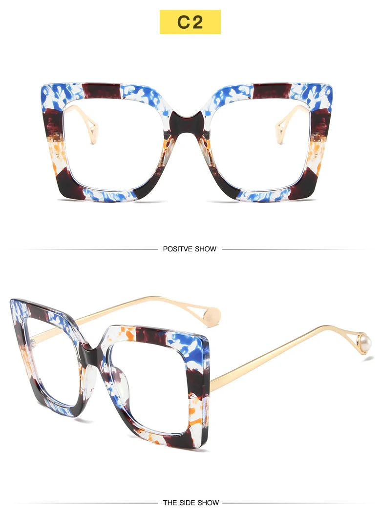 Urban Ombre Geometric Leopard crylic Frame 