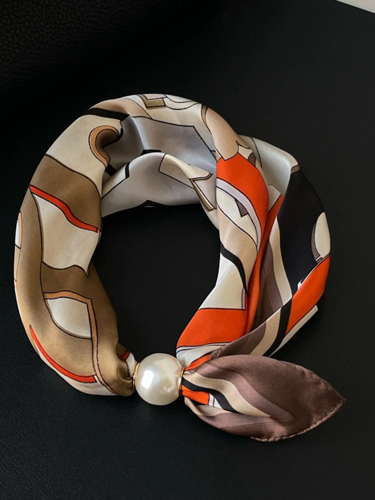 Urban Geometric  Silk Scarf