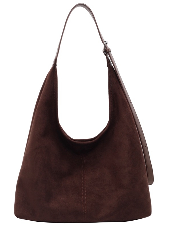 Casual Suede Tote Bag With Mini Bag