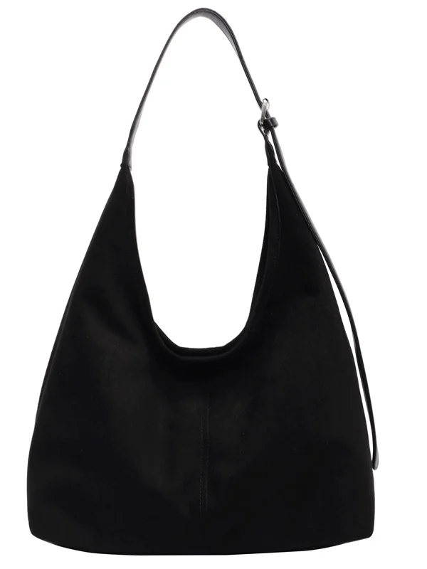 Casual Suede Tote Bag With Mini Bag