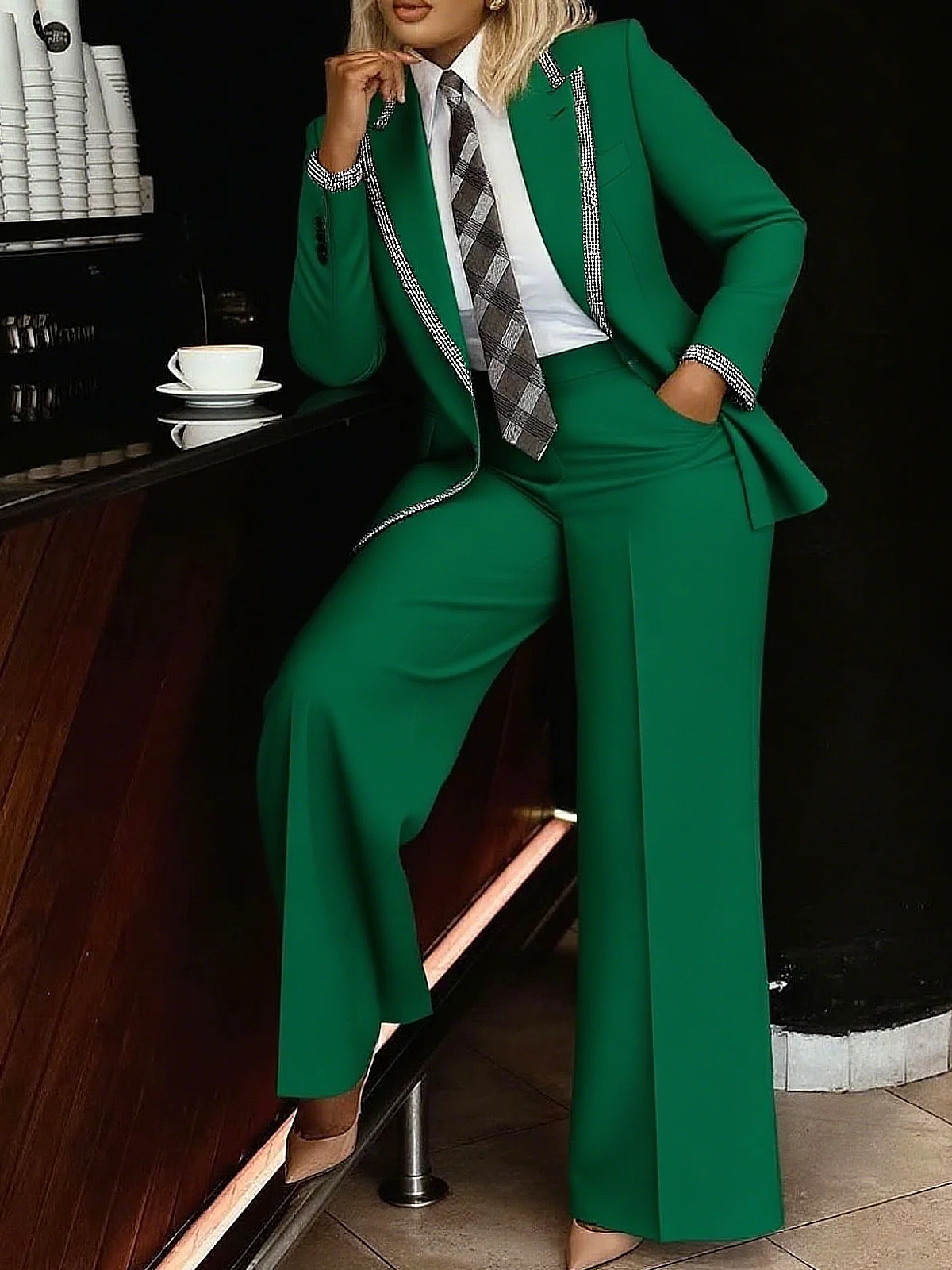 Urban Plain Straight Pants