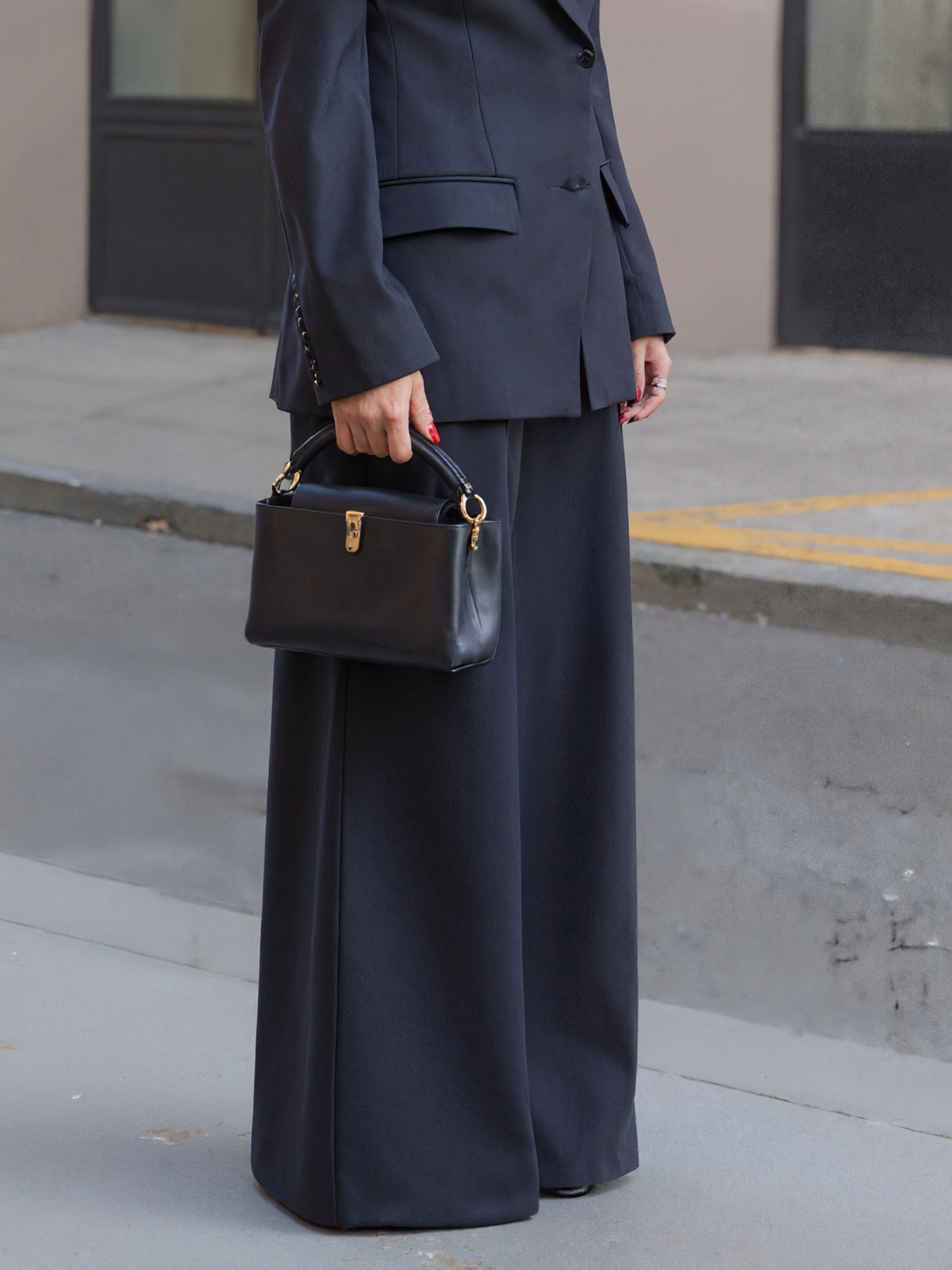 Urban Plain Wide Leg Pants