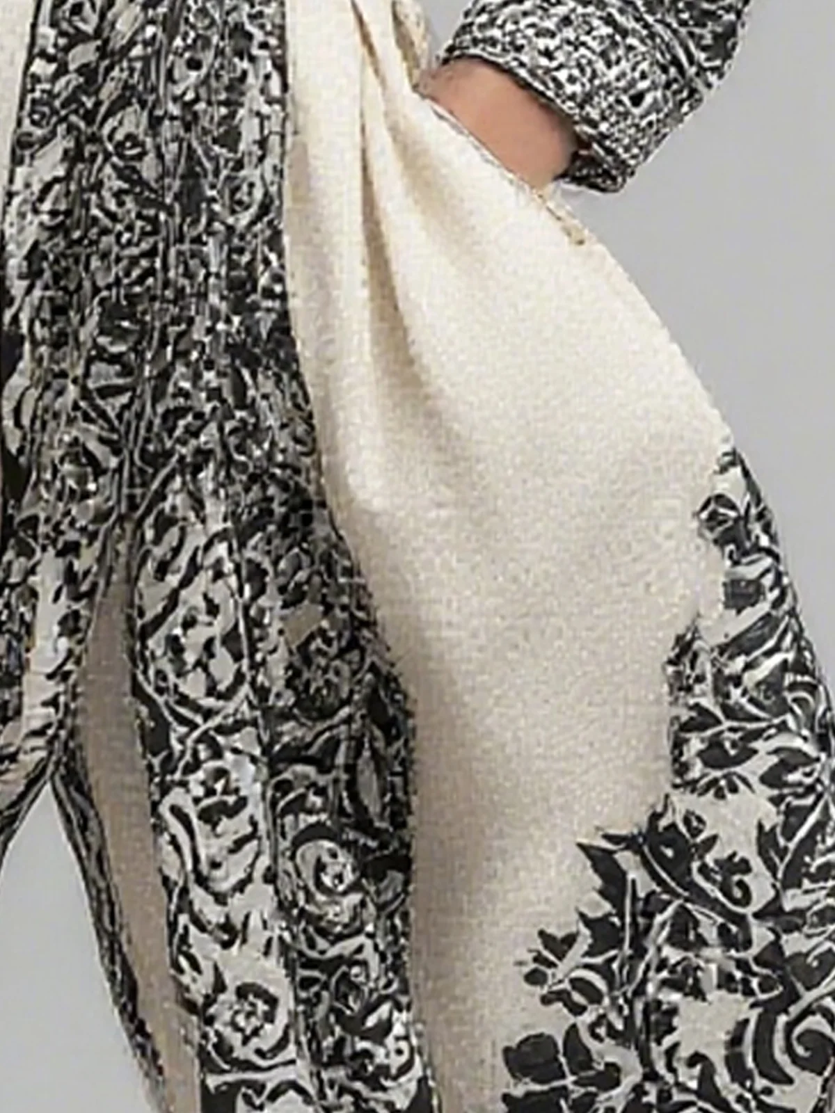 Casual Printed Asymmetrical Off-Shoulder Jumpsuit