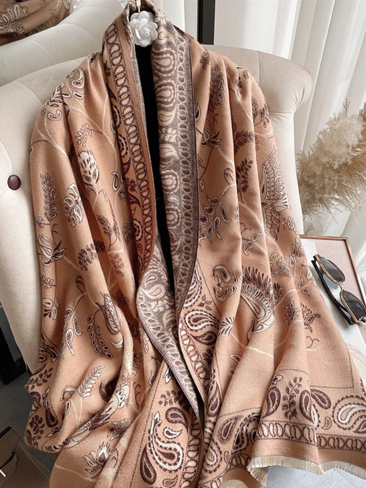 Daily Floral Abstract Scarf