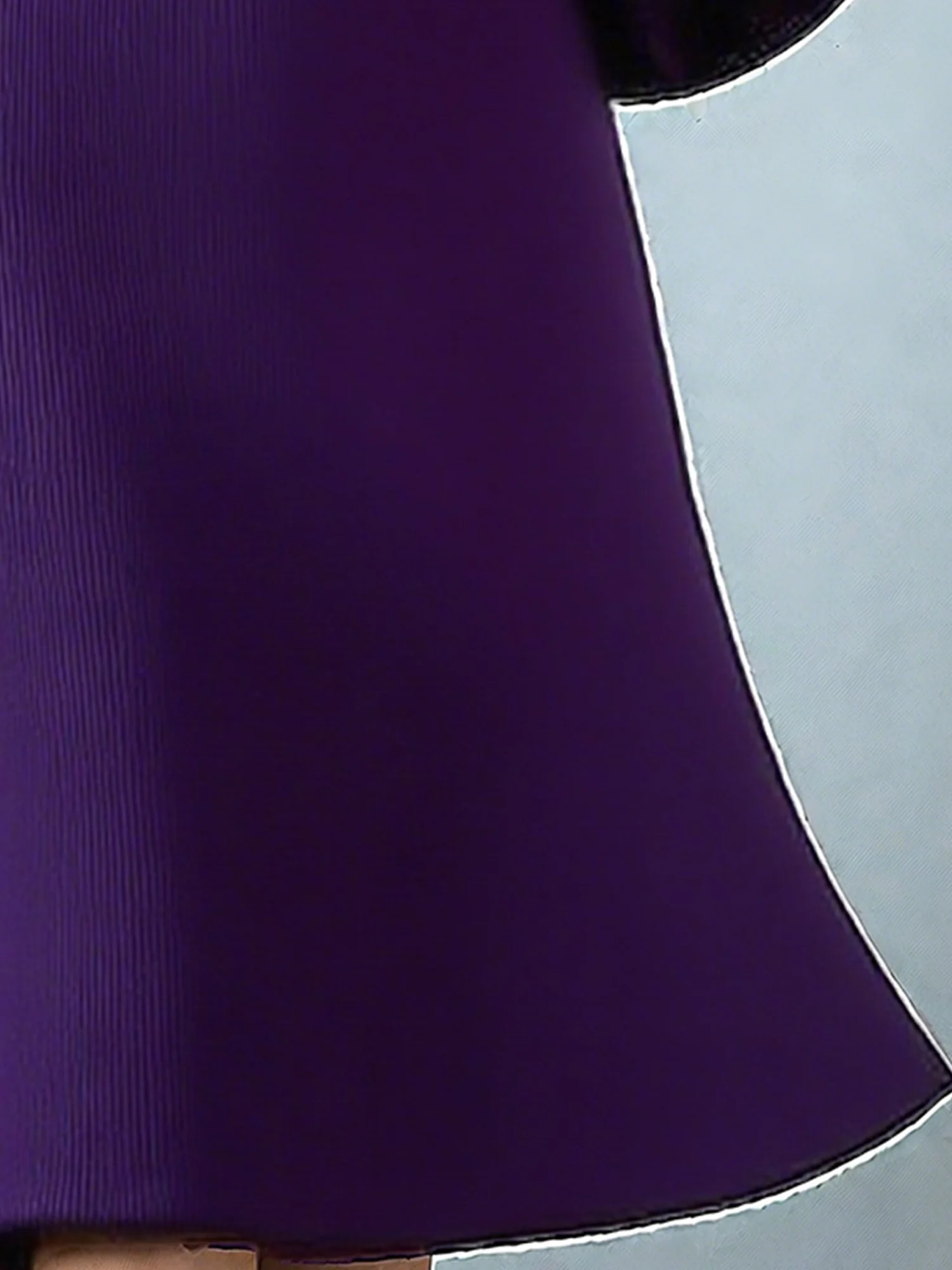 Casual Plain Mock Neck Knee Length Sweater Dress