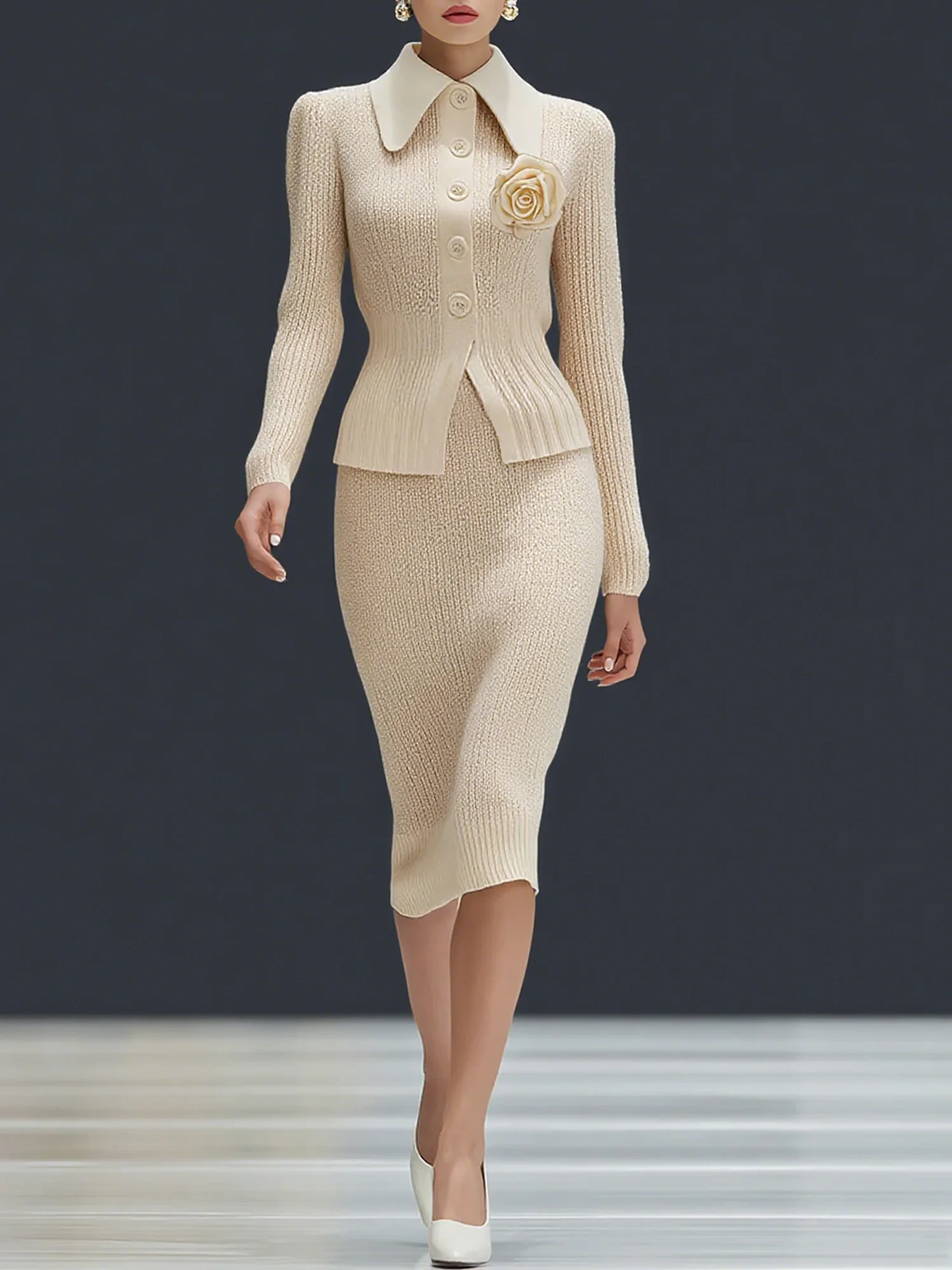 Urban Plain Midi Skirt