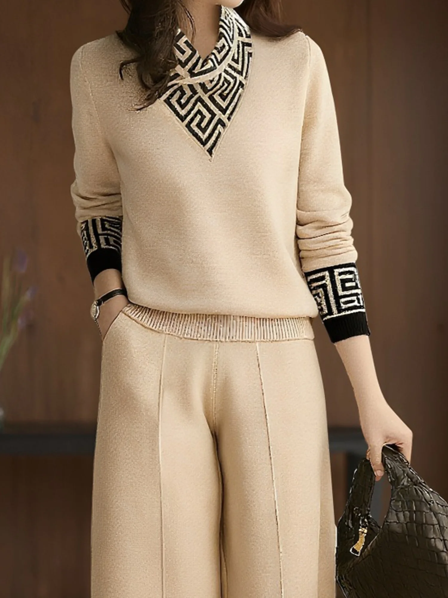 Casual Geometric Sweater