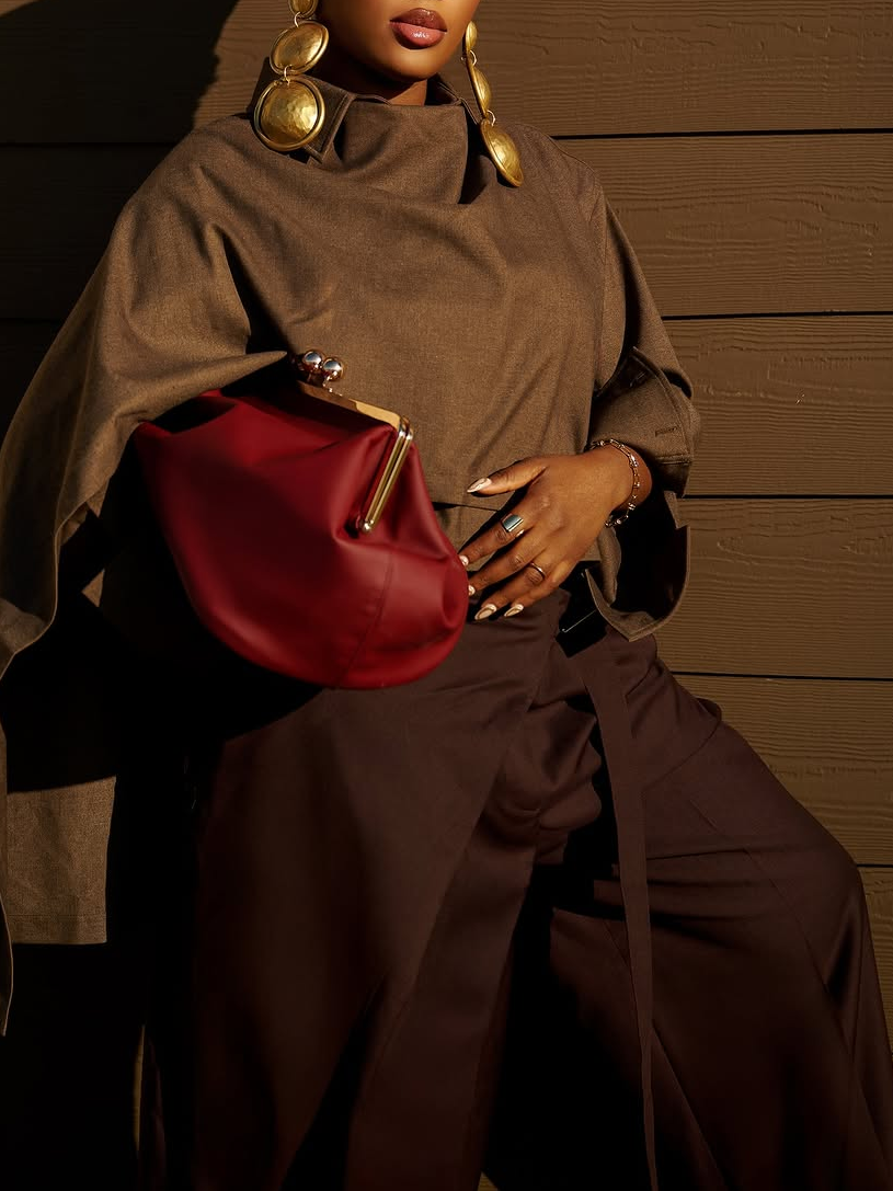 Urban Plain Grommets Wide Leg Pants