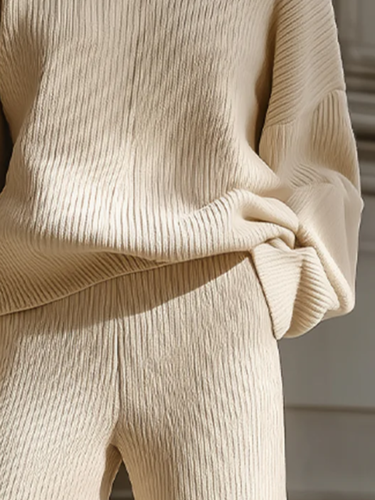 Yarn/Wool Yarn Casual Plain Turtleneck Sweater